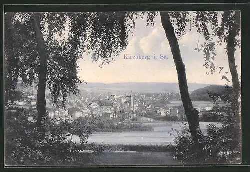 AK Kirchberg i. S., Blick auf die Ortschaft