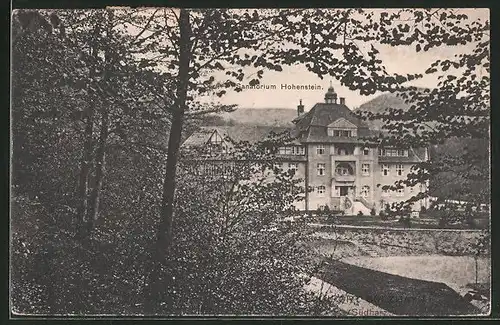 AK Hohnstein i. Südharz, Blick auf das Sanatorium