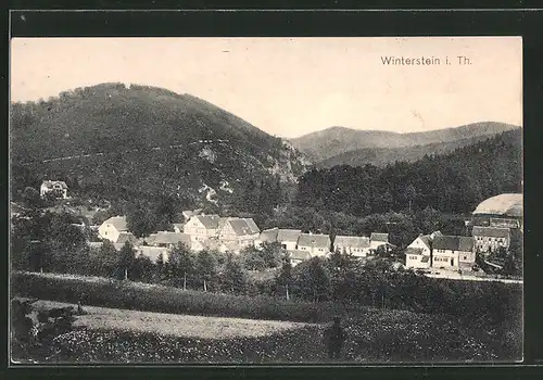 AK Winterstein i. Thür., Blick auf die Ortschaft