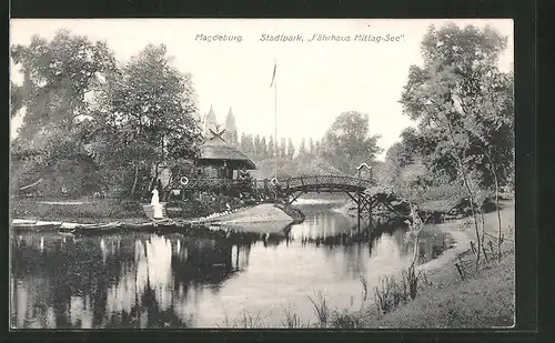 AK Magdeburg, Fährhaus am Mittag-See