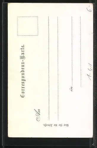 Künstler-AK Dichter Matthias Krauthofer, Pseudonym: Chrisander von Lindenblüh