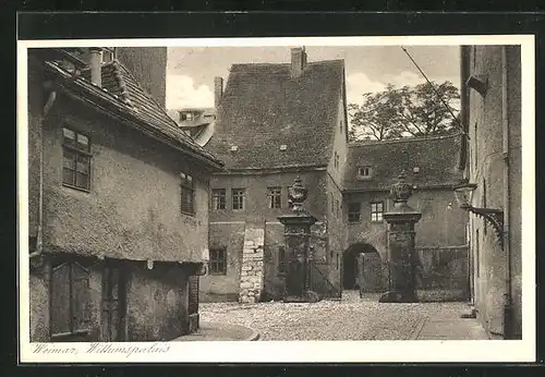 AK Weimar, Blick auf das Wittums-Palais