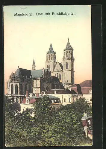 AK Magdeburg, Der Dom mit Präsidialgarten