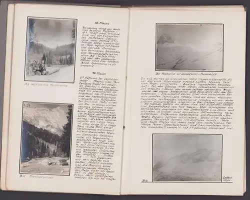 Fotoalbum 35 Fotografien Bergfahrt im Maien 1925 von V. v. Scheffel Manuskript , Ansicht Salzburg, Fritz-Pflaum-Hütte