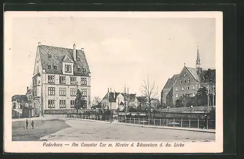 AK Paderborn, Am Casseler Tor m. Kloster d. Schwestern d. chr. Liebe