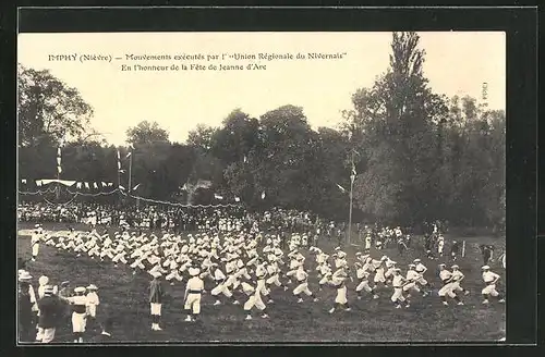 AK Imphy, Mouvements exécutés par l` Union Régionale du Nivernais, En l`honneur de la Fête de Jeanne d`Arc