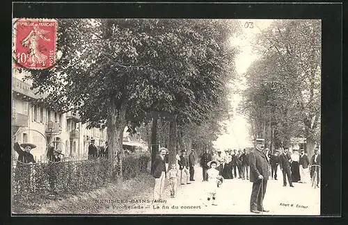 AK Neris-les-Bains, Parc de la Promenade, La fin du concert