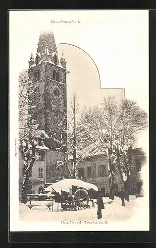 AK Barcelonnette, Place Manuel & Tour Cardinalis