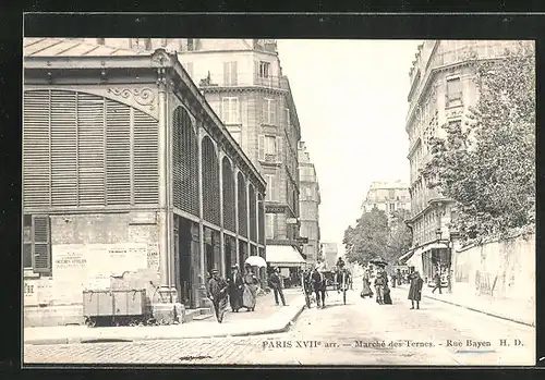AK Paris, Marché des Ternes, Rue Bayen