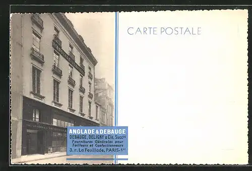 AK Paris, Debauge, Deligny & Cie., 3, r. La Feuillade