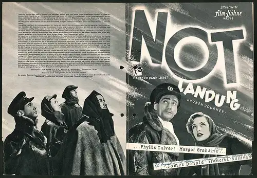 Filmprogramm IFB Nr. 269, Notlandung, Phyllis Calvert, Margot Grahame, Regie: Ken Annakin