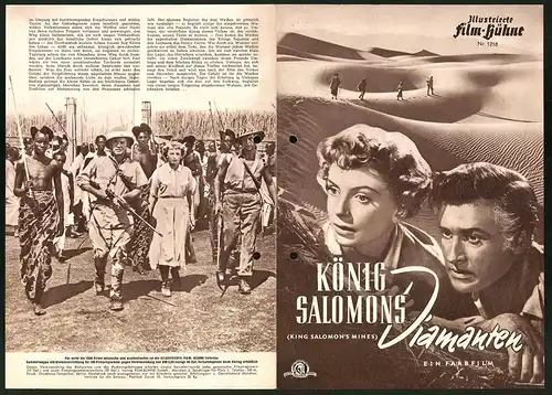 Filmprogramm IFB Nr. 1218, König Salomons Diamanten, Deborah Kerr, Stewart Granger, Regie: Compton Bennett