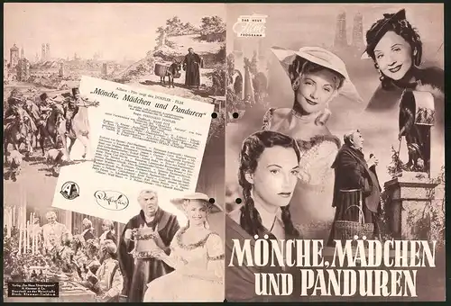 Filmprogramm DNF, Mönche, Mädchen und Panduren, Paul Hartmann, Marianne Schönauer, Regie: Ferdinand Dörfler