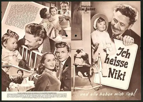 Filmprogramm IFB Nr. 1581, Ich heisse Niki, Paul Hörbiger, Hardy Krüger, Regie: Rudolf Jugert