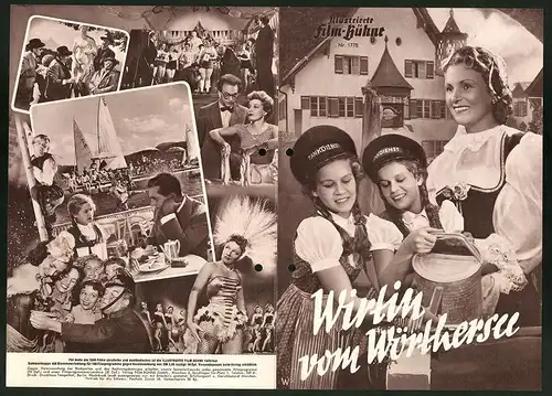 Filmprogramm IFB Nr. 1778, Wirtin vom Wörthersee, Jutta u. Isa Günther, Maria Andergast, Regie: Eduard von Borsody