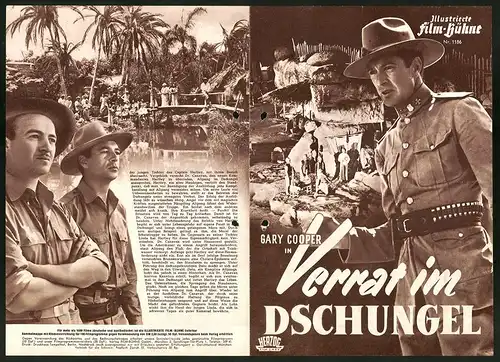 Filmprogramm IFB Nr. 1186, Verrat im Dschungel, Gary Cooper, David Niven, Regie: Henry Hathaway