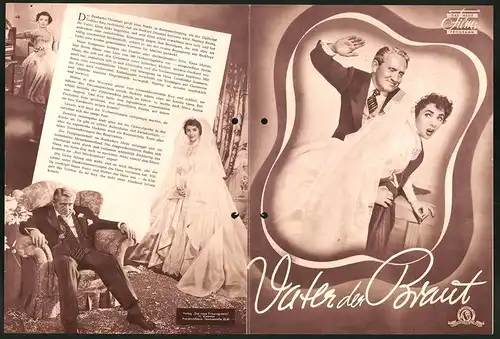 Filmprogramm DNF, Vater der Braut, Spencer Tracy, Elizabeth Taylor, Regie: Vincente Minnelli