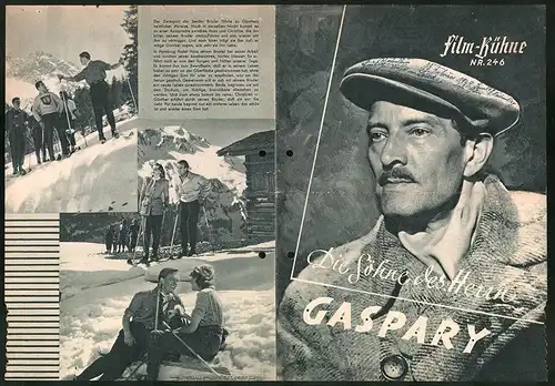 Filmprogramm Filmbühne Nr. 246, Die Söhne des Herrn Gaspary, Lil Dagover, Hans Stüwe, Regie: Rolf Meyer