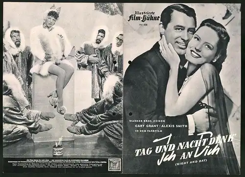 Filmprogramm IFB Nr. 608, Tag und Nacht denk Ich an Dich, Cary Grant, Alexis Smith, Regie: Michael Curtiz