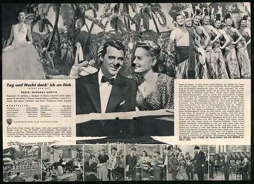 Filmprogramm IFB Nr. 608, Tag und Nacht denk Ich an Dich, Cary Grant, Alexis Smith, Regie: Michael Curtiz