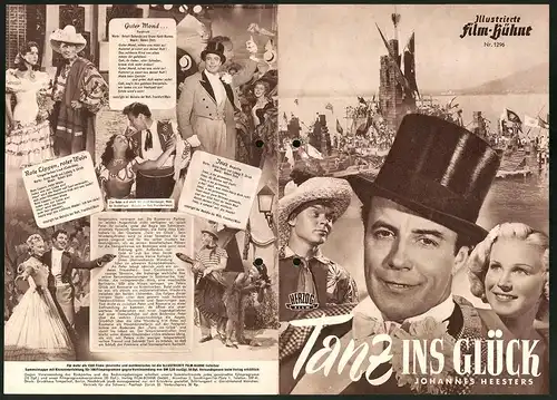 Filmprogramm IFB Nr. 1296, Tanz ins Glück, Johannes Heesters, Lucie Englisch, Regie: Alfred Stöger