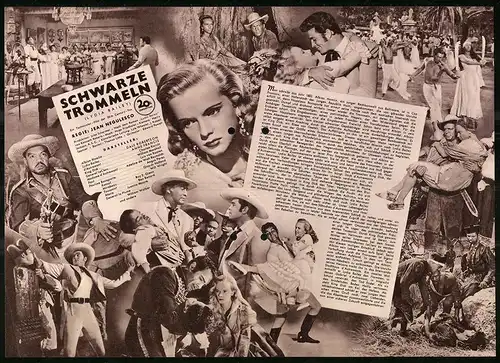 Filmprogramm IFB Nr. 1650, Schwarze Trommeln, Dale Robertson, Anne Francis, Regie: Jean Negulesco