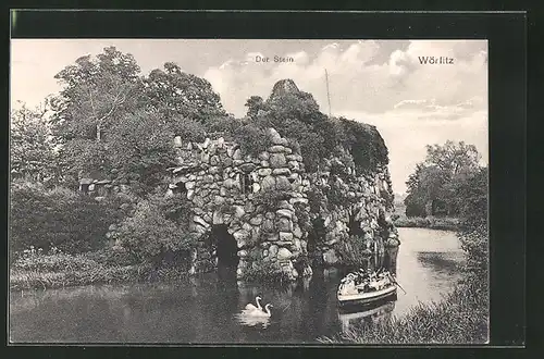 AK Wörlitz, Blick auf den Stein