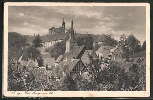 AK Iburg /Teutoburgerwald, Blick auf den Ort