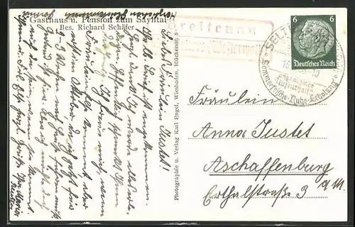 AK Landpoststempel Breitenau über Selters / Westerwald