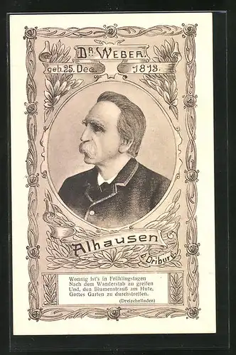 AK Alhausen b. Driburg, Portrait Dr. Weber