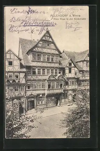 AK Allendorf a. Werra, Altes Haus in der Kirchstrasse