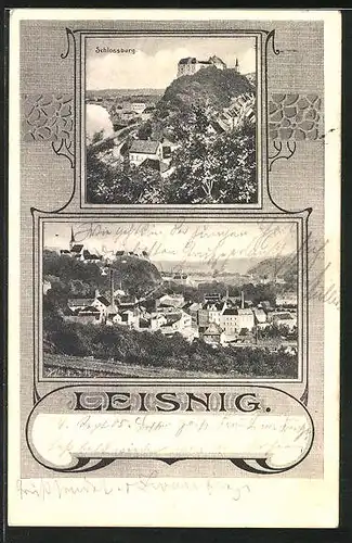 AK Leisnig, Schlossberg, Ortsansicht