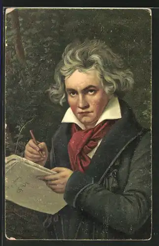 AK Portrait von Ludwig van Beethoven