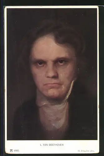 AK Gemälde des Musikers Ludwig van Beethoven