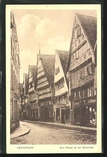 AK Osnabrück, Alte Häuser an der Bierstrasse