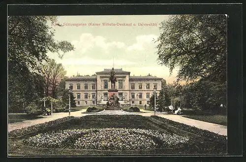 AK Kiel, Blick vom Schlossgarten auf die Universität