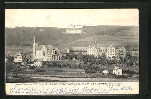 AK Waldbreitbach i. Westw., Blick auf das St Josephshaus, Mutterhaus