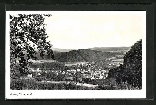 AK Balve / Sauerland, Sicht auf den Ort