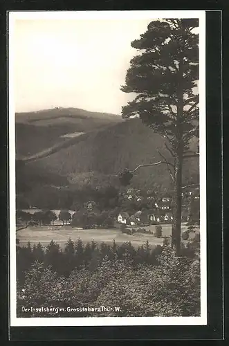 AK Tabarz, Inselsberg mit Grosstabarz