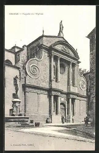 AK Aniane, Facade de l'Eglise