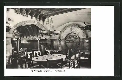 AK Rotterdam, `t Verguld Spinwiel, Nwe Binnenweg 19
