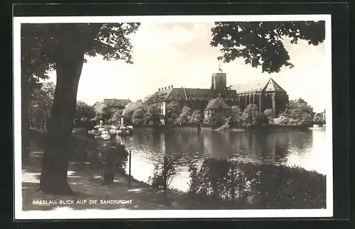 AK Breslau, Blick auf die Sandkirche