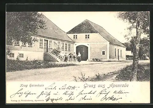 AK Apenrade, Gasthaus Krug Hohenhain