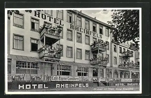 AK St. Goar / Rhein, Hotel Rheinfels v. E. Buchow