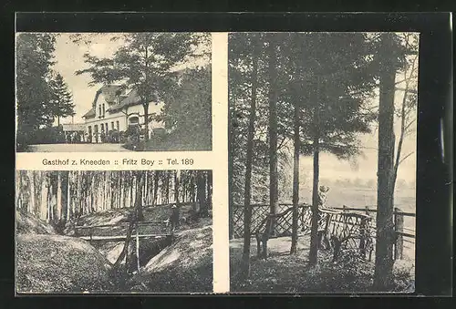 AK Kneeden / Oldesloe, Gasthof von Fritz Boy