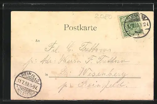 AK Pinneberg, Gasthof Stadt Hamburg v. H. Vollborn, Fahltskamp 48