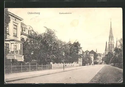 AK Oldenburg, Villen in der Gartenstrasse