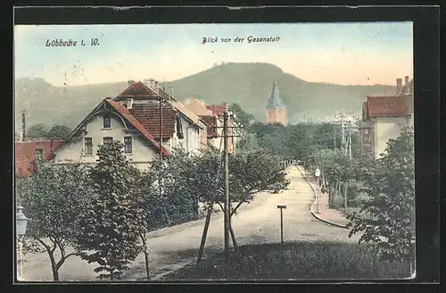 AK Lübbecke i. W., Blick von der Gasanstalt