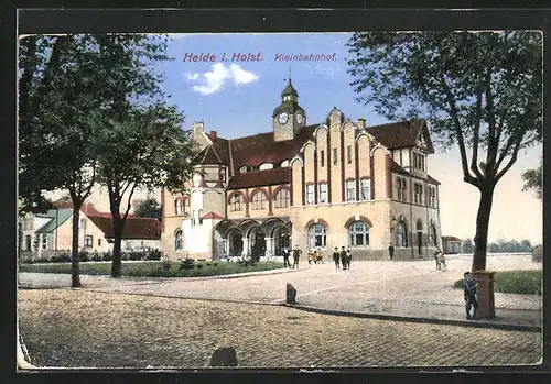 AK Heide i. Holst., Blick auf den Kleinbahnhof