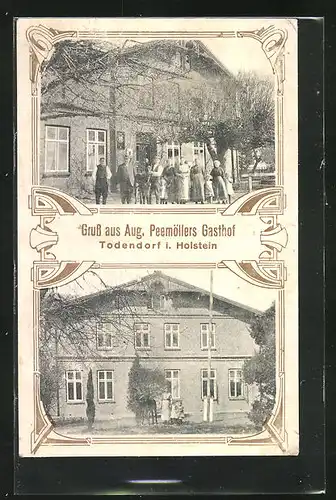 AK Todendorf i. Holst., August Peemöllers Gasthof